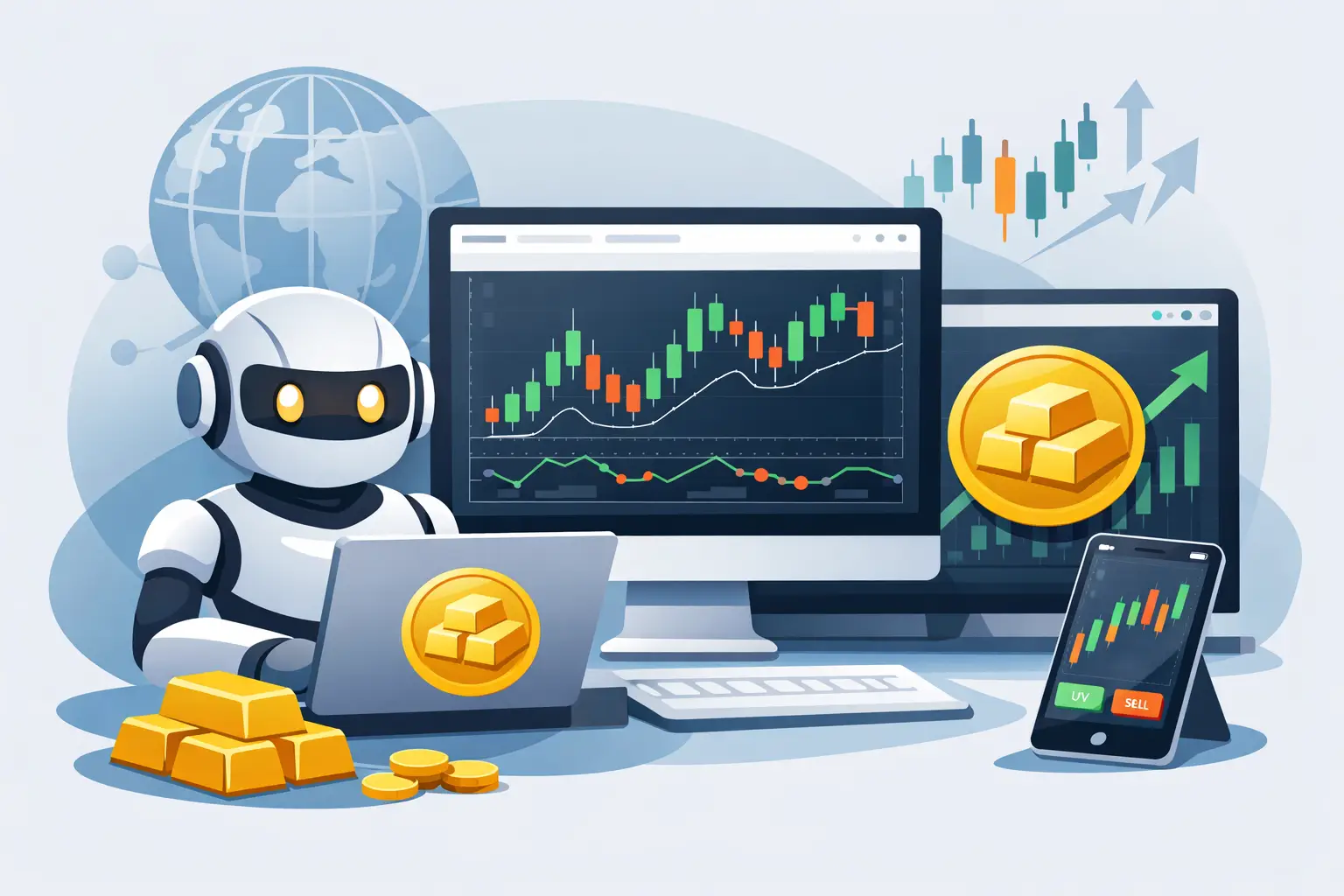 XAUUSD Bot Setup Example for MT4 and MT5